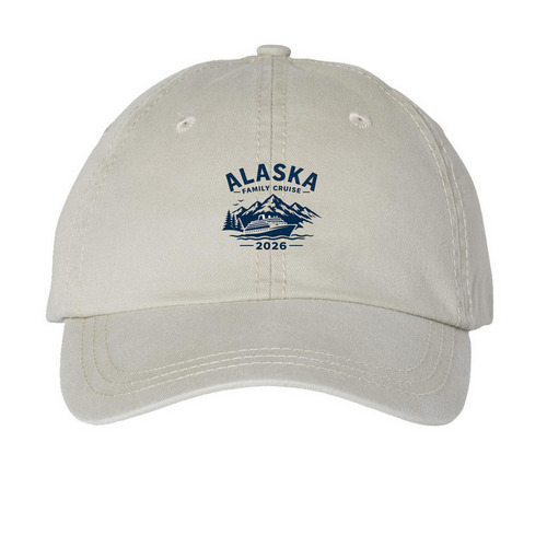 Hat, a Stone Printed Pigment Dye Baseball Cap