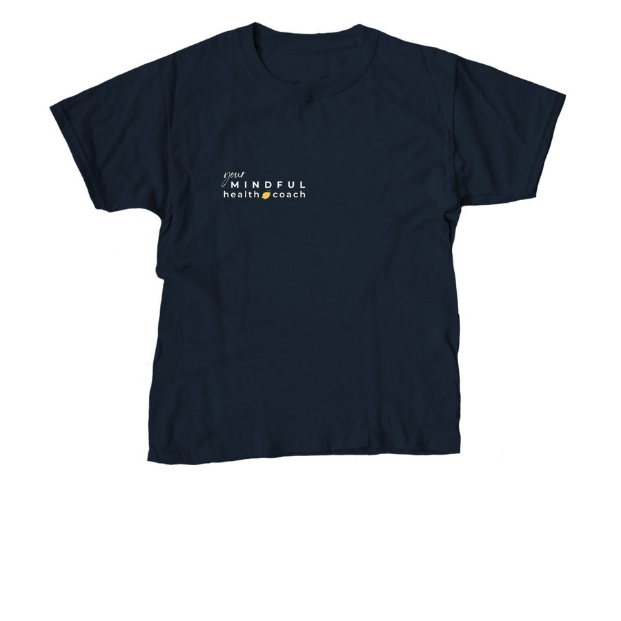 be mindfully well, a Navy Youth Unisex Tee