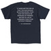 House Chrysostom, a Navy Classic Unisex Tee (back-view)