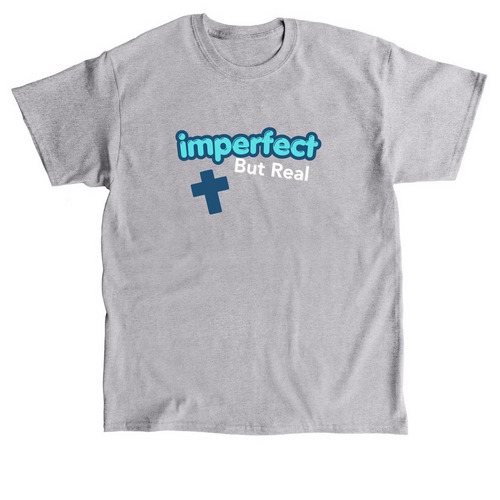 Imperfect but Real, a Sport Grey Classic Unisex Tee