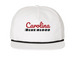 Carolina: Blue Blood, a White/ Black Printed Umpqua Snapback Cap