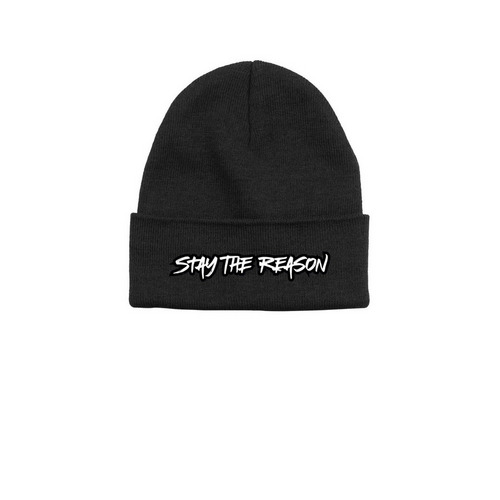 Basic Logo Beanie&nbsp;, a Black Printed Base Camp Beanie