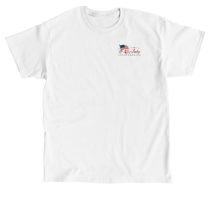 4th of July, a White Classic Unisex Tee