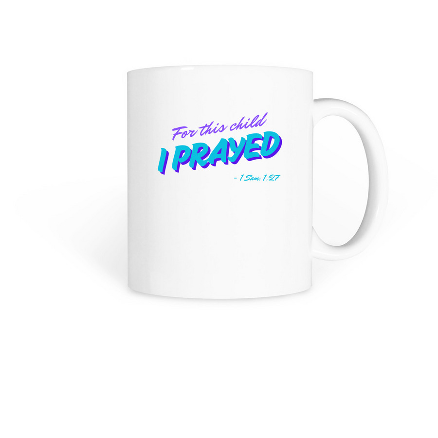 I Prayed Coffee Mugs, a White Coffee Mug