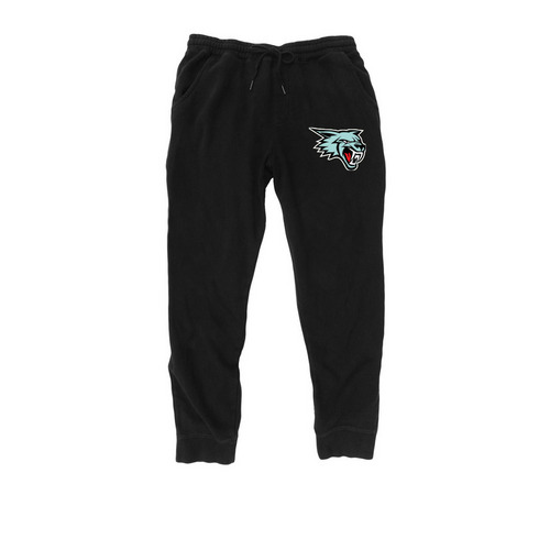 Head Logo Sweatpants, a Black Midweight Fleece Joggers