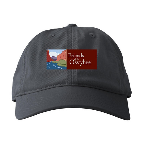 FOTO HAT, a Charcoal Printed Eco Baseball Cap