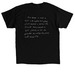 Message In a Bottle, a Black Classic Unisex Tee (back-view)