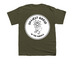 Silliest goose with pocket circle, a Military Green Youth Unisex Tee (back-view)