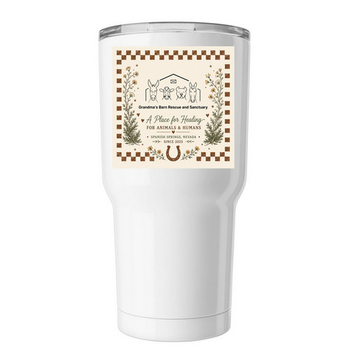 Puff Tumbler, a White Insulated Tumbler