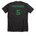 Gavin?s 2nd fight shirt, a Dark Grey Heather Premium Unisex Tee (back-view)