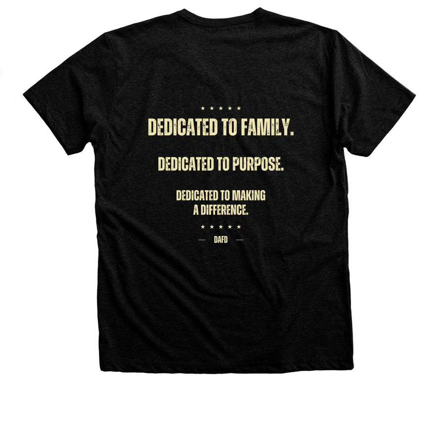 Mighty Mia: Every Shirt Helps, a Black Heather Premium Unisex Tee (back-view)