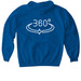 THE WHEEL RAY, a Royal Gildan Softstyle Pullover Hoodie (back-view)