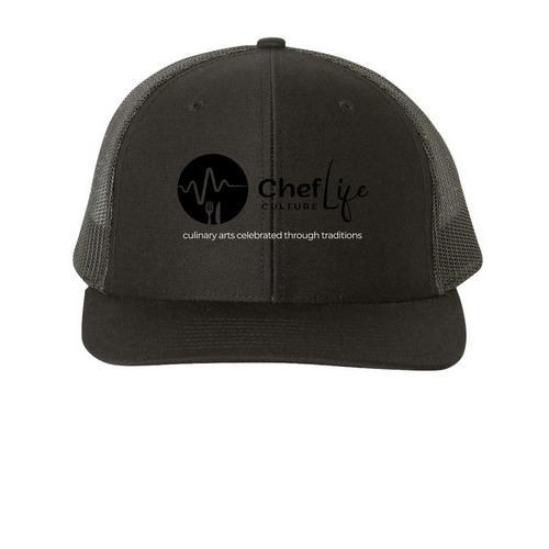 Chef Life Culture&nbsp;, a Black Printed Snapback Trucker Cap