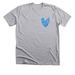 Teal Heart for SAAM, a Athletic Heather Premium Unisex Tee