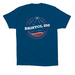 Bristol 250 Shirt, a Cool Blue Premium Cotton Tee (back-view)