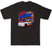Om racing tall shirt, a Black Tall Classic Unisex Tee (back-view)