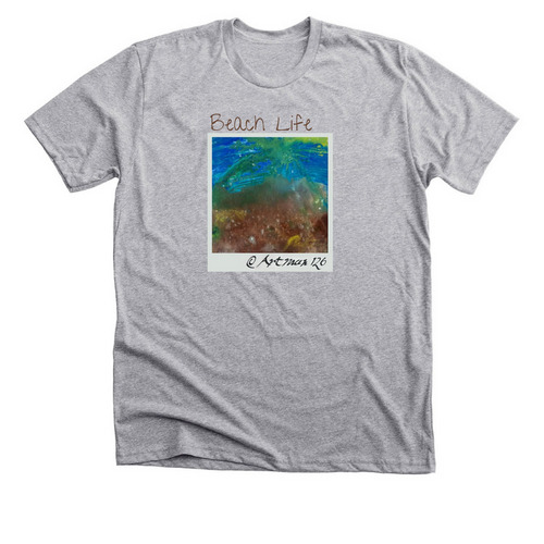 Beach life, a Athletic Heather Premium Unisex Tee