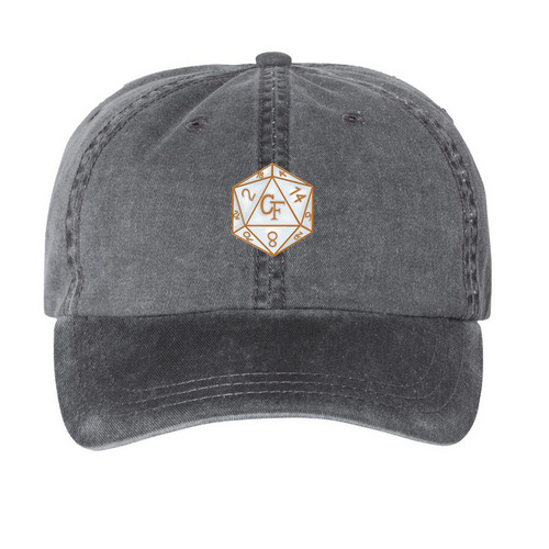 CF2: AoA Accessories&nbsp;, a Black Printed Pigment Dye Baseball Cap