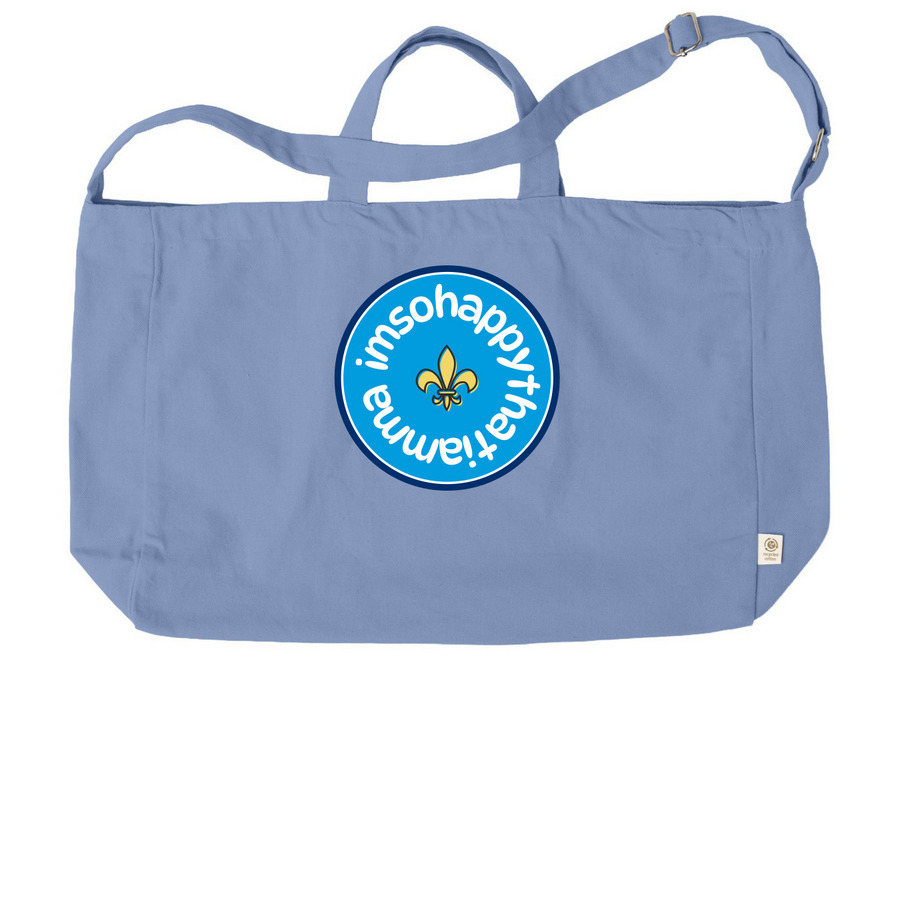 imsohappy tote, a Elemental Blue Reclaimist G2G Tote Bag