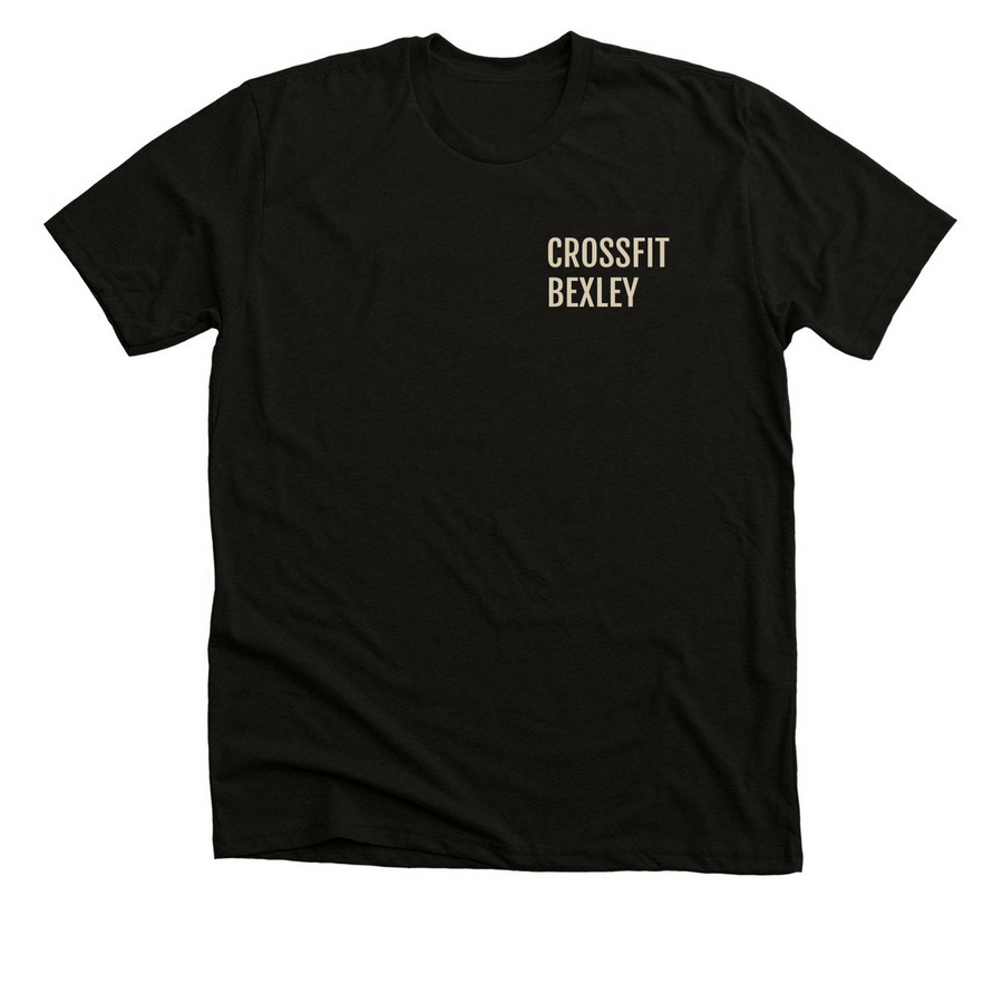 CrossFit Bexley, a Black Heather Premium Unisex Tee