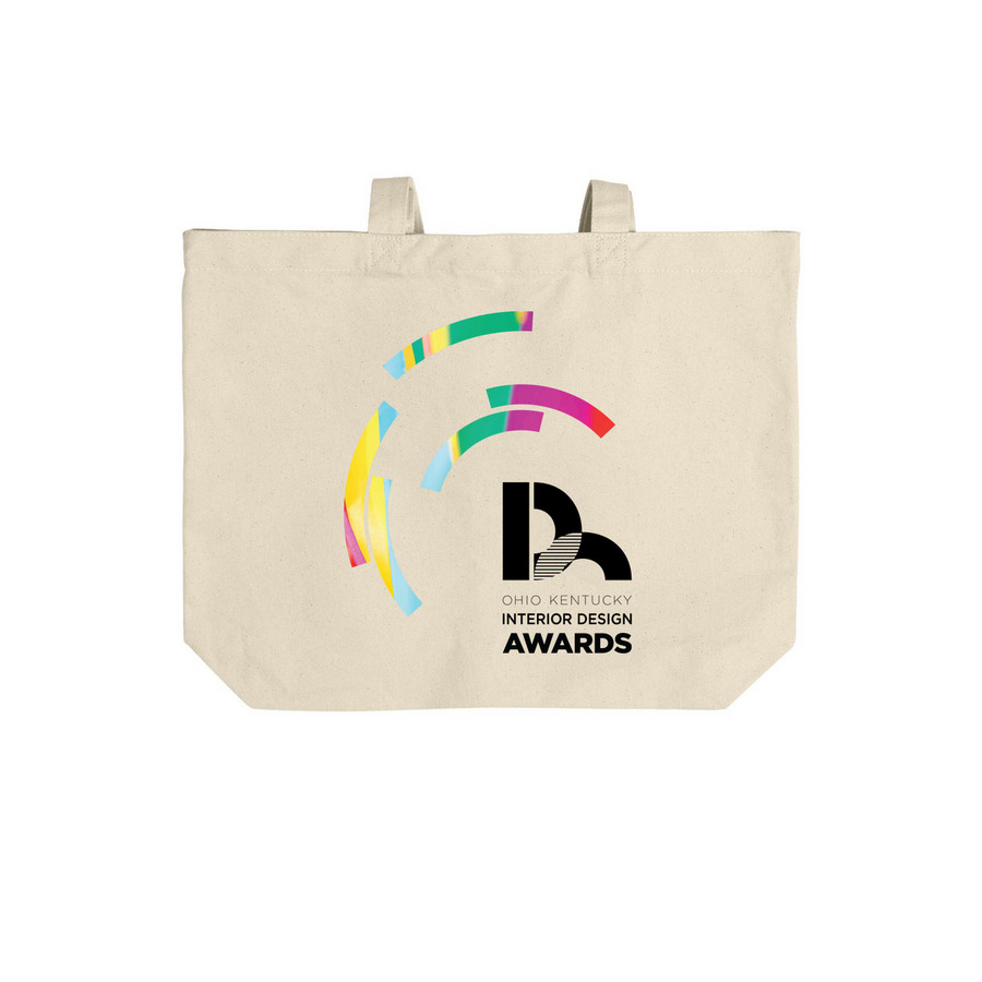 Design Worth Celebrating Tote, a Natural Cotton Canvas Tote Bag (back-view)