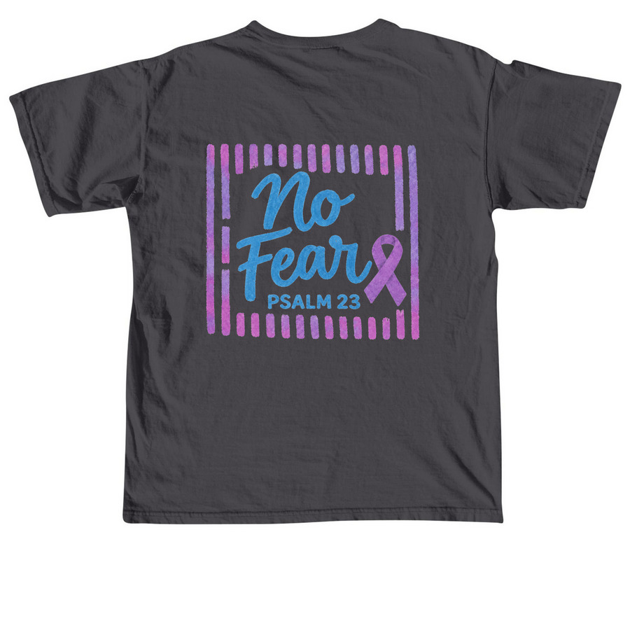 Hope For Harper&nbsp;, a Graphite Comfort Colors Unisex Tee (back-view)