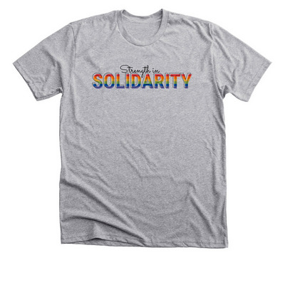 Black & Veatch Pride 2023, a Athletic Heather Premium Unisex Tee