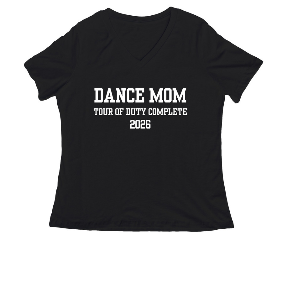 Tour of Duty Complete 2026, a Black Women's Relaxed V-Neck Tee
