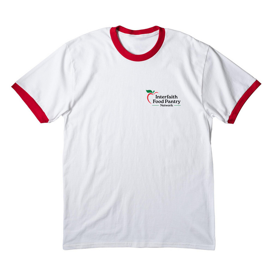 IFPN Summer Collection, a White/ Red Cotton Ringer Tee