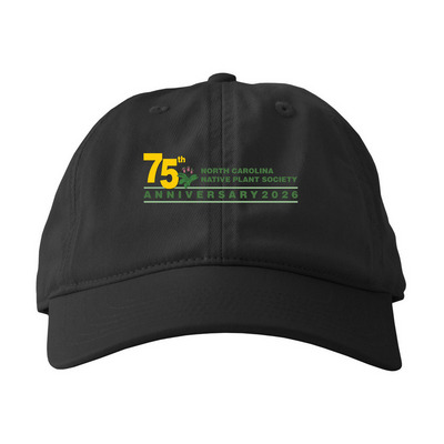 75th Anniversary Hats, a Black Printed Eco Baseball Cap