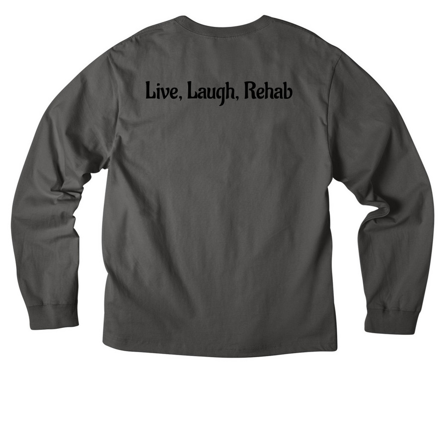 ARWR Heavy Weight Long Sleeve, a Asphalt Unisex Heavyweight Long Sleeve Tee (back-view)