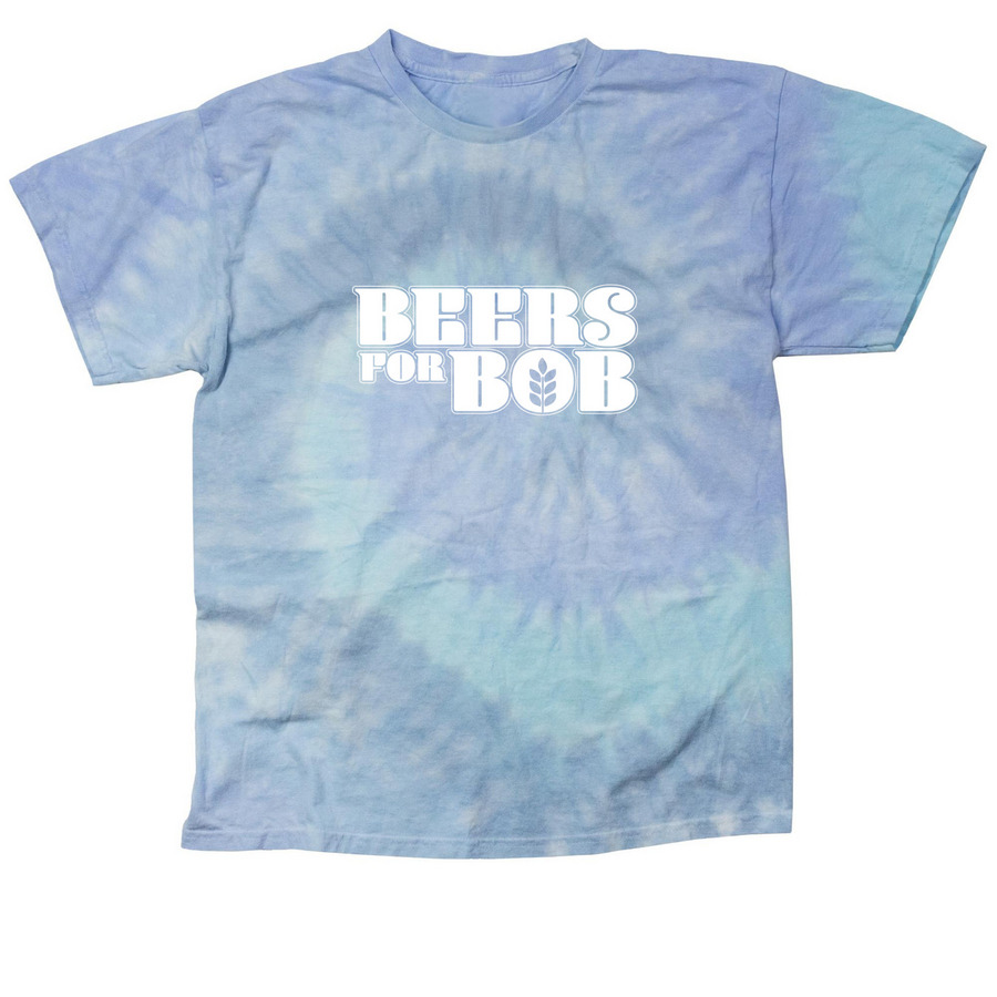 Beers for Bob - White Logo, a Lagoon Classic Tie Dye Tee