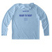 Basic Sail Gear UV Performance, a Light Blue UV Performance Long Sleeve Hoodie (back-view)