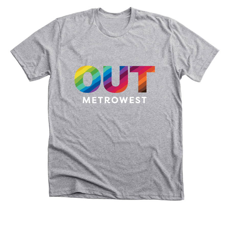 OUT MetroWest Swag, a Athletic Heather Premium Unisex Tee