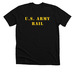 U.S. Army Rail, a Solid Black Blend Premium Unisex Tee