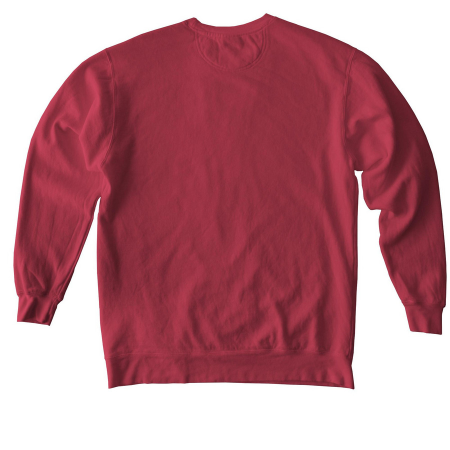 Est. 1959 Sweatshirt, a Crimson Comfort Colors Crewneck Sweatshirt (back-view)