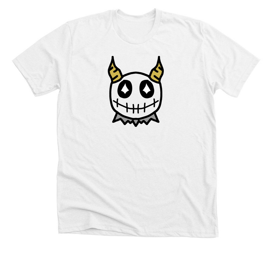 Frosty Demon Dude, a Solid White Blend Premium Unisex Tee
