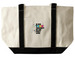 TBCK Large Tote bag, a Natural/Black Large Two-Tone Canvas Tote Bag