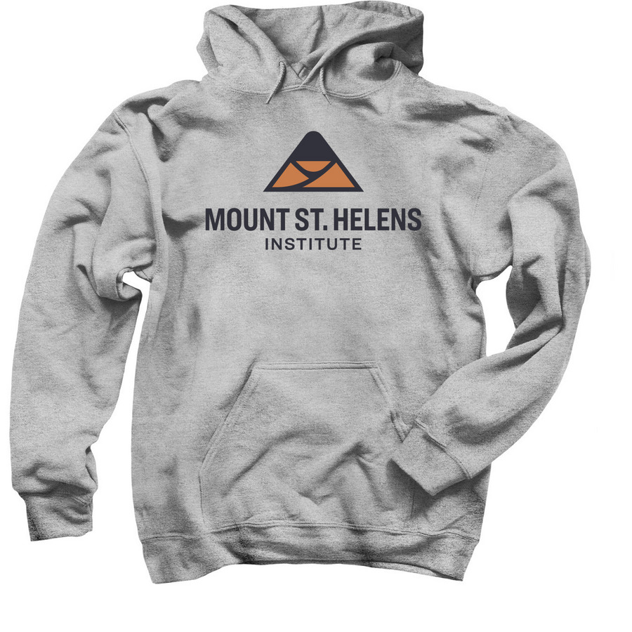 Mount St Helens Institute Logo Top, a Sport Grey Pullover Hoodie