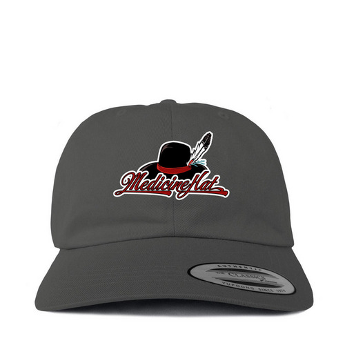 The Medicine Hat, a Dark Gray Printed Classic Baseball Cap