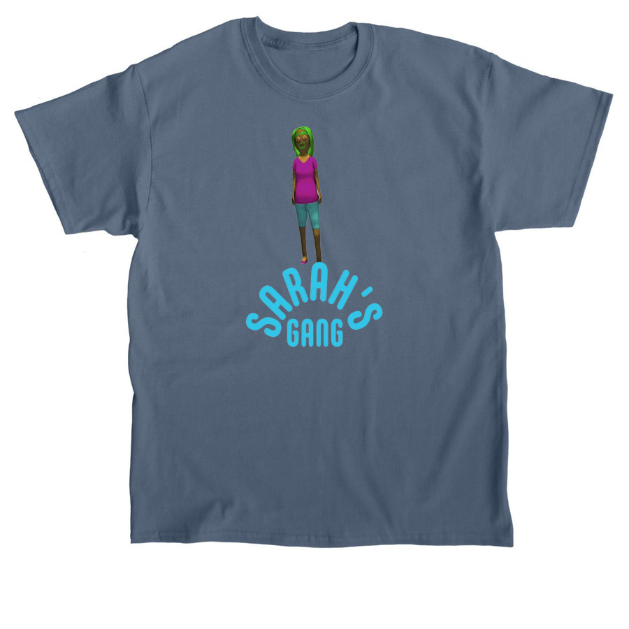Blue Sarah's Gang, a Indigo Blue Classic Unisex Tee
