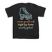 Retro Camp Song (Youth Sizes), a Black Youth Unisex Tee (back-view)