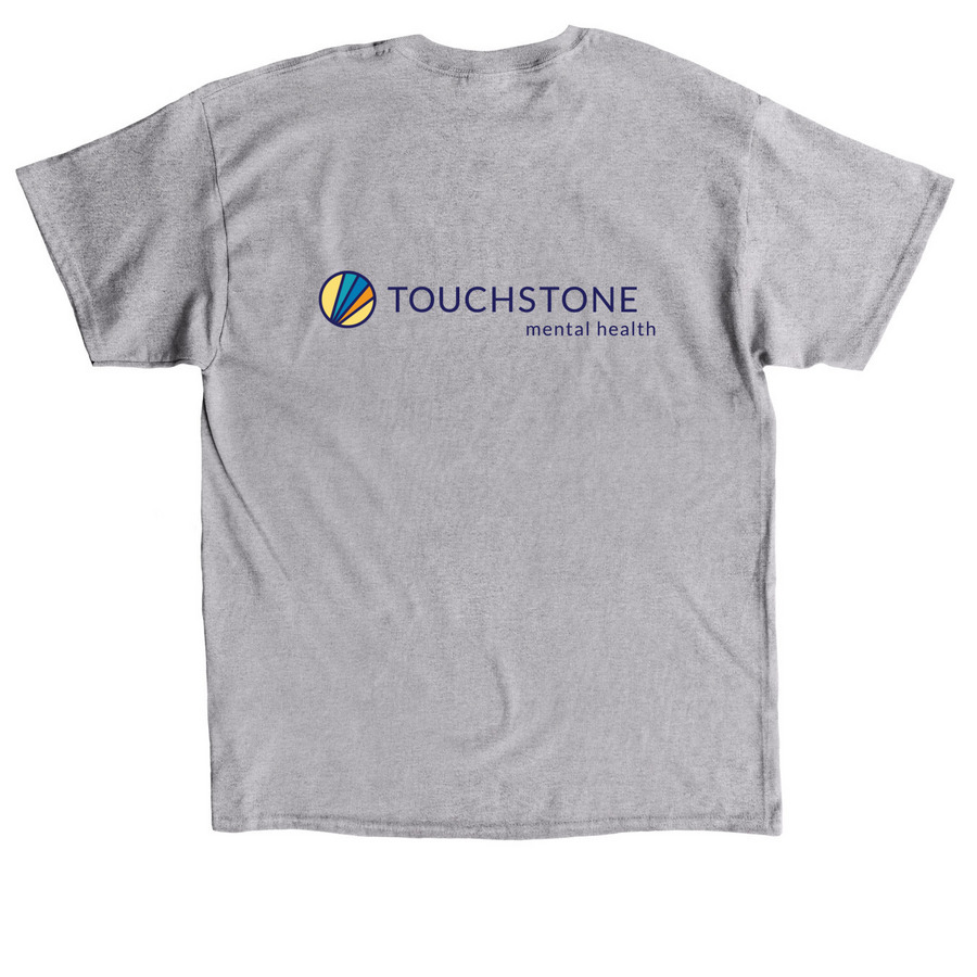 Minimalist Logo Tee, a Sport Grey Classic Unisex Tee (back-view)