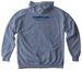 He's Bigger Than The Game., a Blue Jean Comfort Colors Pullover Hoodie (back-view)