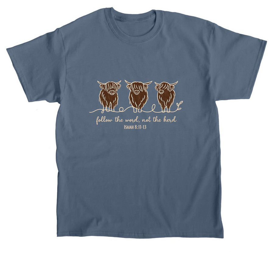 Follow The Word, a Indigo Blue Classic Unisex Tee
