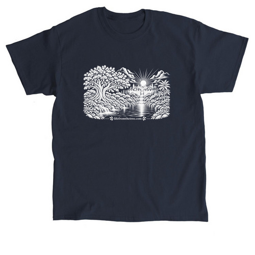 Life From the Tree | Tree of Life Collection, a Navy Classic Unisex Tee