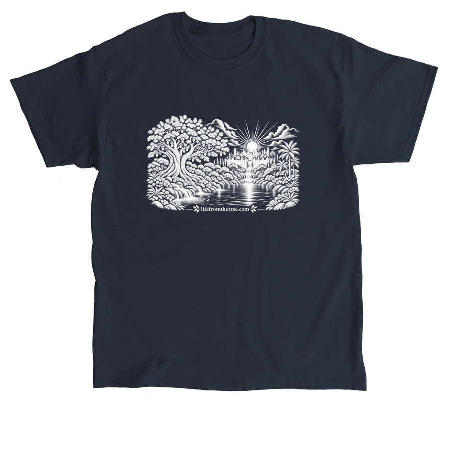 Life From the Tree | Tree of Life Collection, a Navy Classic Unisex Tee