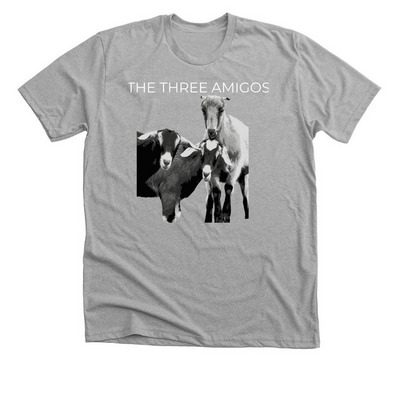 TPF GOATS, a Athletic Heather Premium Unisex Tee