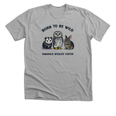 Tamarack Wildlife Center, a Athletic Heather Premium Unisex Tee