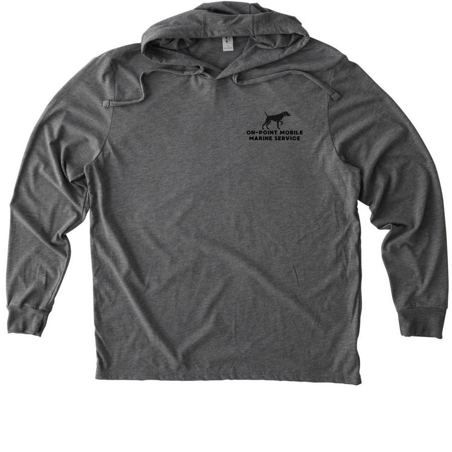 On-Point Mobile Marine/CureGRIN Foundation, a Aluminum Grey Allmade Eco Triblend Hoodie Tee
